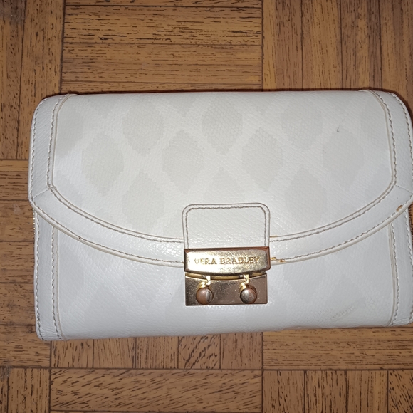Vera Bradley Handbags - Vera Bradley White Clutch Bag